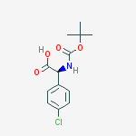 Structure of N-BOC-2-(4-CHLOROPHENYL)-L-GLYCINE