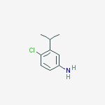 4-chloro-3-propan-2-ylaniline结构式