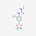 Structure of 4-(3-ETHYLUREIDO)-3-METHOXYPHENYLBORONIC ACID, PINACOL ESTER