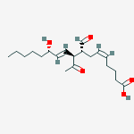 Structure of 5,10-Heptadecadienoic acid,9-acetyl-8-formyl-12-hydroxy-,(5Z,- 8R,9R,10E,12S)-