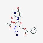 Structure of 2'-O-Acetyl-3'-Azido-5'-O-benzoyl-3'-deoxyuridine