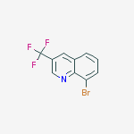 Structure of 8-Bromo-3-(trifluoromethyl)quinoline