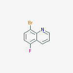Structure of 8-bromo-5-fluoroquinoline