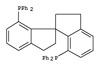 Structure of (R)-(+)-7,7-BIS(DIPHENYLPHOSPHINO)-2,2,3,3-TETRAHYDRO-1,1-SPIROBIINDANE, MIN. 97% (R)-SDP