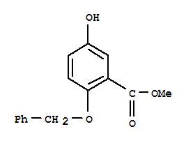 Structure of 2-Benzyloxy-5-hydroxy-benzoic acid methyl ester