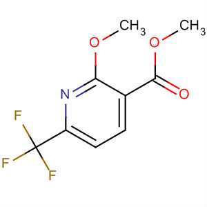 Structure of 3-Pyridinecarboxylic acid, 2-methoxy-6-(trifluoromethyl)-, methyl ester