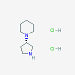 Structure of 1-[(3S)-pyrrolidin-3-yl]piperidine,dihydrochloride