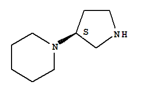 1-(3S)-3-Pyrrolidinyl-piperidine结构式