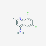 4-AMINO-6,8-DICHLORO-2-METHYLQUINOLINE结构式