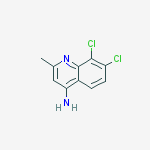 Structure of 4-AMINO-7,8-DICHLORO-2-METHYLQUINOLINE