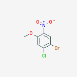 Structure of 1-Bromo-2-chloro-4-methoxy-5-nitrobenzene