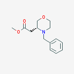 Structure of (R)-(4-BENZYL-MORPHOLIN-3-YL)-ACETIC ACID METHYL ESTER