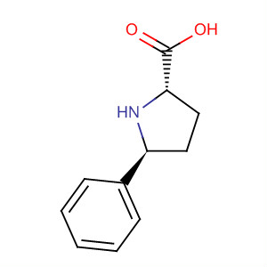 Structure of L-Proline, 5-phenyl-, (5S)-