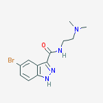 Structure of 5-Bromo-N-(2-(dimethylamino)ethyl)-1H-indazole-3-carboxamide
