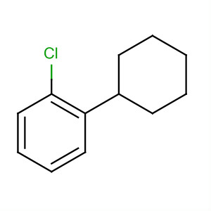 Structure of Benzene, 1-chloro-2-cyclohexyl-