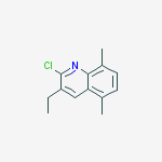 Structure of 2-CHLORO-5,8-DIMETHYL-3-ETHYLQUINOLINE