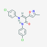 Structure of [N-(4-Chlorophenyl)]-α-[(4-chlorophenyl)-aminomethylene]-3-methyl-5-isoxazoleacetamide