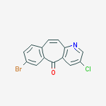 7-BROMO-3-CHLORO-5H-BENZO[4,5]CYCLOHEPTA[1,2-B]PYRIDIN-5-ONE结构式