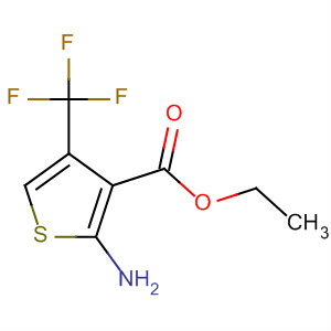 Structure of 3-Thiophenecarboxylic acid, 2-amino-4-(trifluoromethyl)-, ethyl ester