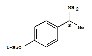 Structure of Benzenemethanamine, 4-(1,1-dimethylethoxy)-α-methyl-, (αR)-