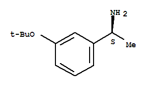 Structure of Benzenemethanamine, 3-(1,1-dimethylethoxy)-α-methyl-, (αS)-