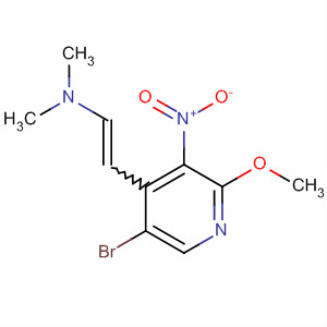 Structure of Ethenamine, 2-(5-bromo-2-methoxy-3-nitro-4-pyridinyl)-N,N-dimethyl-