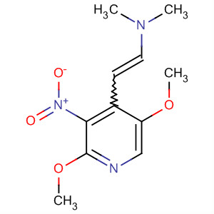Structure of Ethenamine, 2-(2,5-dimethoxy-3-nitro-4-pyridinyl)-N,N-dimethyl-