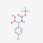 Structure of (4-BROMO-PHENYL)-TERT-BUTOXYCARBONYLAMINO-ACETIC ACID