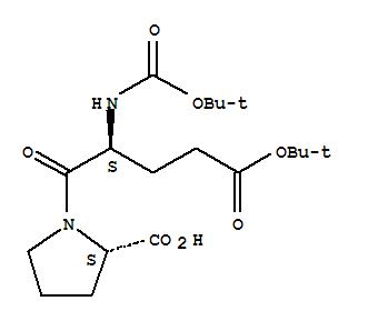 Structure of Boc-Glu(OtBu)-Pro-OH