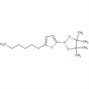 5-己基-2-噻吩硼酸频那醇酯结构式