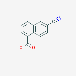Methyl 6-cyano-1-naphthoate结构式
