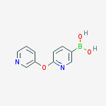 (6-pyridin-3-yloxypyridin-3-yl)boronic acid结构式
