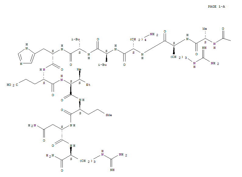 Structure of GRF (1-29) AMIDE (RAT)
