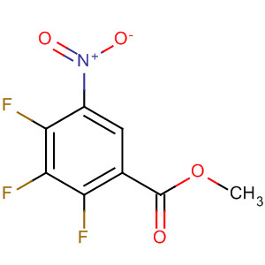 Structure of Benzoic acid, 2,3,4-trifluoro-5-nitro-, methyl ester