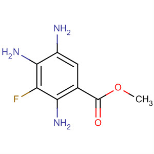 Structure of Benzoic acid, 2,4,5-triamino-3-fluoro-, methyl ester