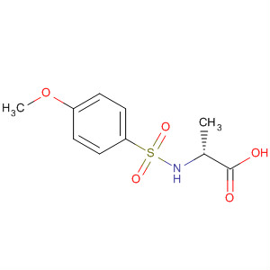 Structure of D-Alanine, N-[(4-methoxyphenyl)sulfonyl]-