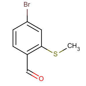 Benzaldehyde, 4-bromo-2-(methylthio)-结构式