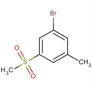 Structure of Benzene, 1-bromo-3-methyl-5-(methylsulfonyl)-