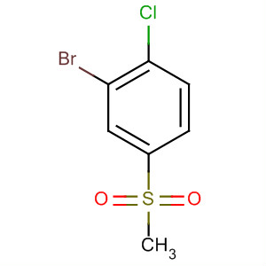 Structure of Benzene, 2-bromo-1-chloro-4-(methylsulfonyl)-