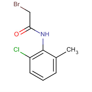 Structure of Acetamide, 2-bromo-N-(2-chloro-6-methylphenyl)-