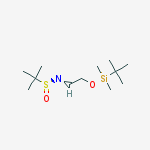 Structure of (S,E)-N-(2-(tert-butyldimethylsilyloxy)ethylidene)-2-methylpropane-2-sulfinamide