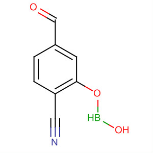 Structure of (2-CYANO-5-FORMYLPHENYL)BORONIC ACID