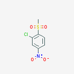 Structure of 2-chloro-1-(methylsulfonyl)-4-nitrobenzene