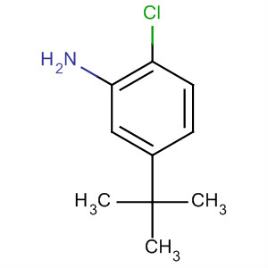 Structure of Benzenamine, 2-chloro-5-(1,1-dimethylethyl)-