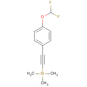 Benzene, 1-(difluoromethoxy)-4-[2-(trimethylsilyl)ethynyl]-结构式