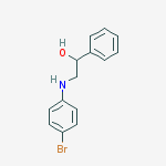 Structure of 2-(4-bromoanilino)-1-phenylethanol