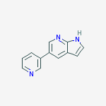 5-pyridin-3-yl-1H-pyrrolo[2,3-b]pyridine结构式