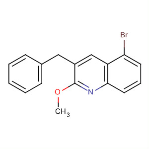 Quinoline, 5-bromo-2-methoxy-3-(phenylmethyl)-结构式
