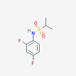 Structure of N-(2,4-difluorophenyl)propane-2-sulfonamide
