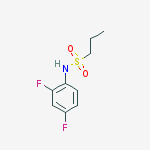 Structure of N-(2,4-difluorophenyl)propane-1-sulfonamide